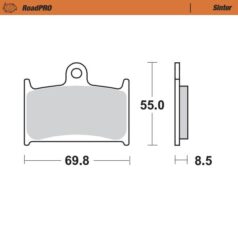 BRAKE PAD ROADPRO SINTER - MOTO-MASTER