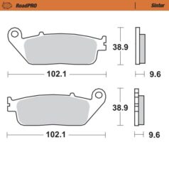 BRAKE PAD ROADPRO SINTER - MOTO-MASTER