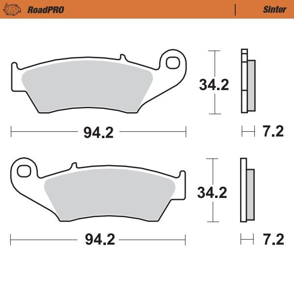 BRAKE PAD ROADPRO SINTER - MOTO-MASTER