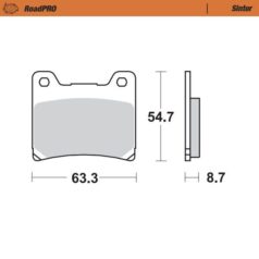 BRAKE PAD ROADPRO SINTER - MOTO-MASTER