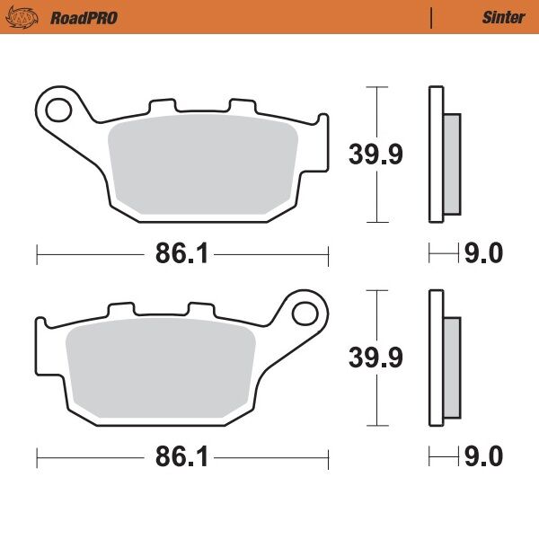 BRAKE PAD ROADPRO SINTER - MOTO-MASTER