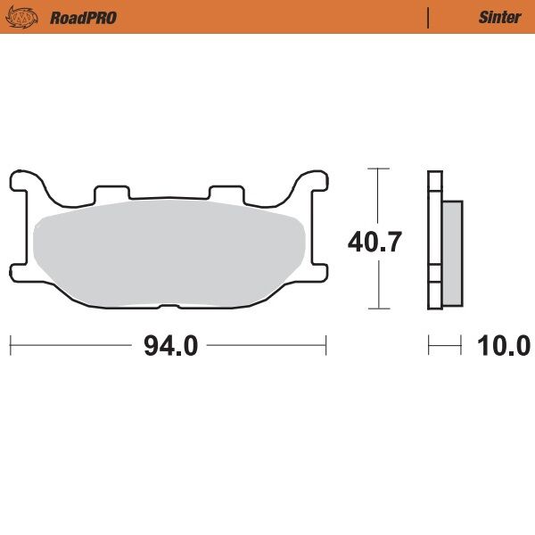 BRAKE PAD ROADPRO SINTER - MOTO-MASTER