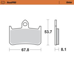 BRAKE PAD ROADPRO SINTER - MOTO-MASTER