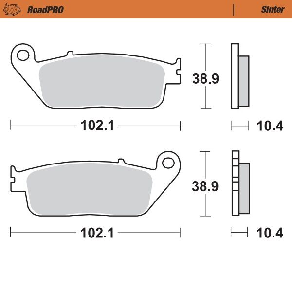 BRAKE PAD ROADPRO SINTER - MOTO-MASTER