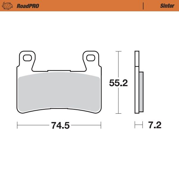 BRAKE PAD ROADPRO SINTER - MOTO-MASTER