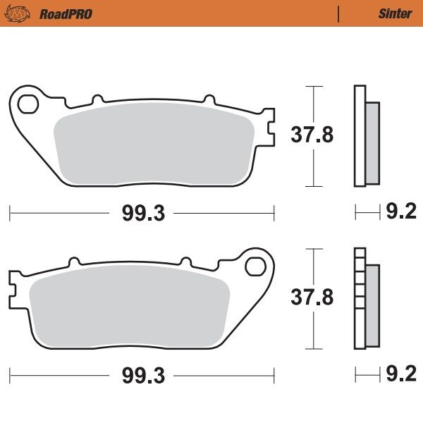 BRAKE PAD ROADPRO SINTER - MOTO-MASTER