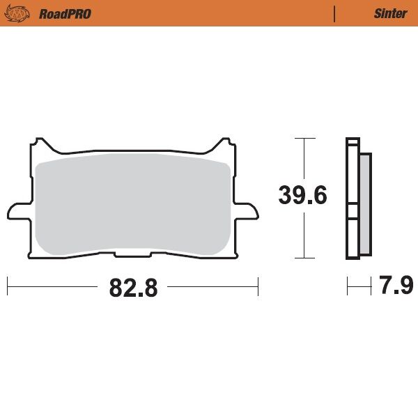 BRAKE PAD ROADPRO SINTER - MOTO-MASTER