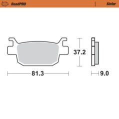 BRAKE PAD ROADPRO SINTER SCOOTER - MOTO-MASTER
