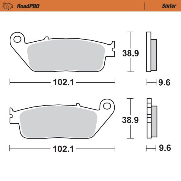 BRAKE PAD ROADPRO SINTER - MOTO-MASTER