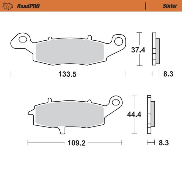 BRAKE PAD ROADPRO SINTER - MOTO-MASTER