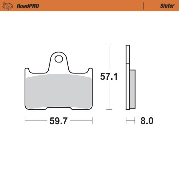 BRAKE PAD ROADPRO SINTER - MOTO-MASTER