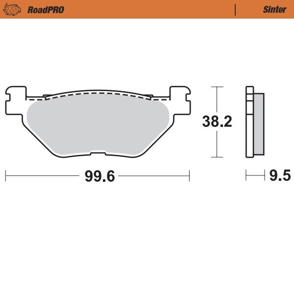 BRAKE PAD ROADPRO SINTER - MOTO-MASTER
