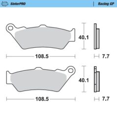 BRAKE PAD SINTER PRO MX/OFFROAD - MOTO-MASTER