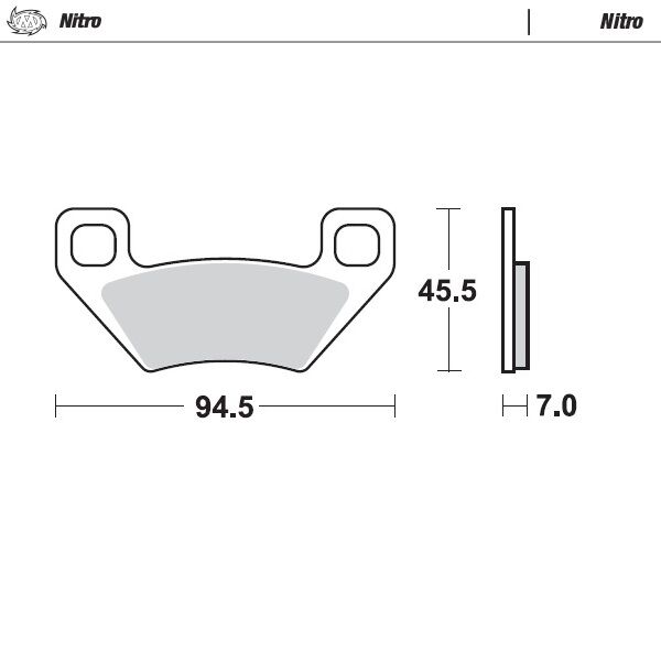 BRAKE PAD ATV NITRO - MOTO-MASTER