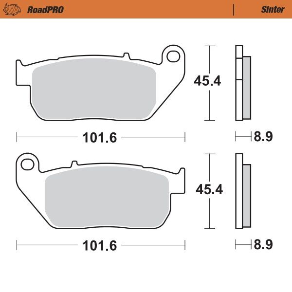 BRAKE PAD ROADPRO SINTER - MOTO-MASTER