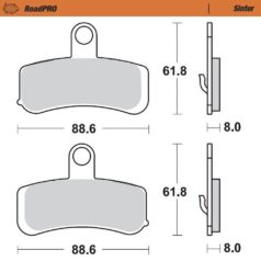 BRAKE PAD ROADPRO SINTER - MOTO-MASTER