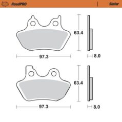 BRAKE PAD ROADPRO SINTER - MOTO-MASTER