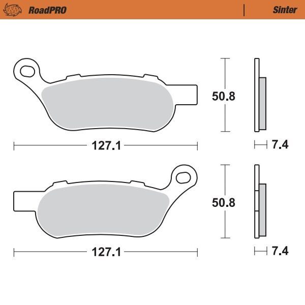 BRAKE PAD ROADPRO SINTER - MOTO-MASTER
