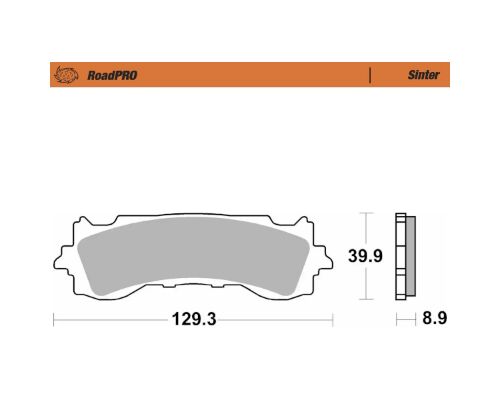 BRAKE PAD ROADPRO SINTER - MOTO-MASTER