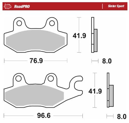 BRAKE PAD SINTER SPORT - MOTO-MASTER