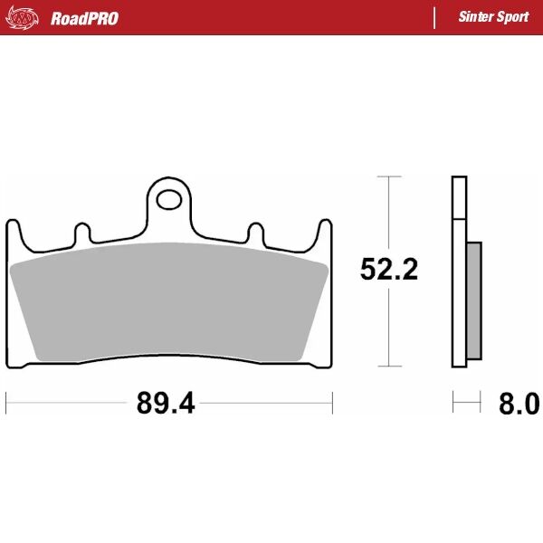 BRAKE PAD ROADPRO SINTER SPORT - MOTO-MASTER