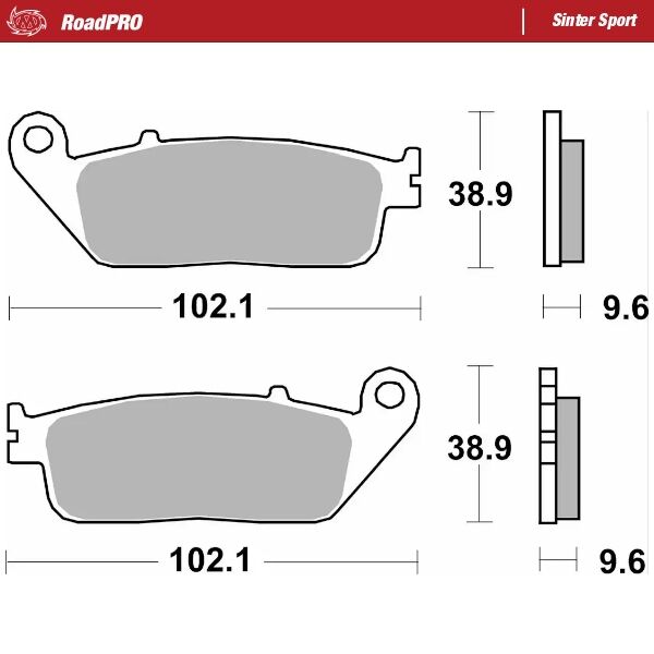 BRAKE PAD ROADPRO SINTER SPORT - MOTO-MASTER