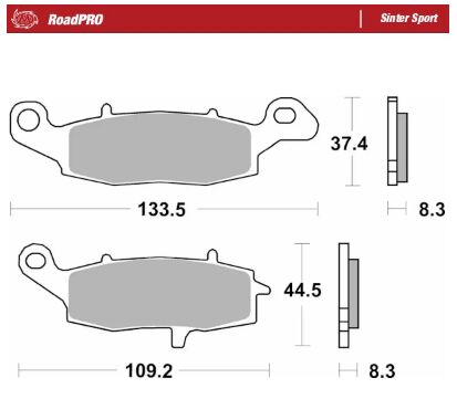 BRAKE PAD ROADPRO SINTER SPORT - MOTO-MASTER