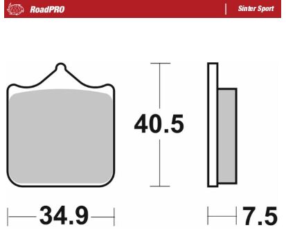 BRAKE PAD ROADPRO SINTER SPORT - MOTO-MASTER