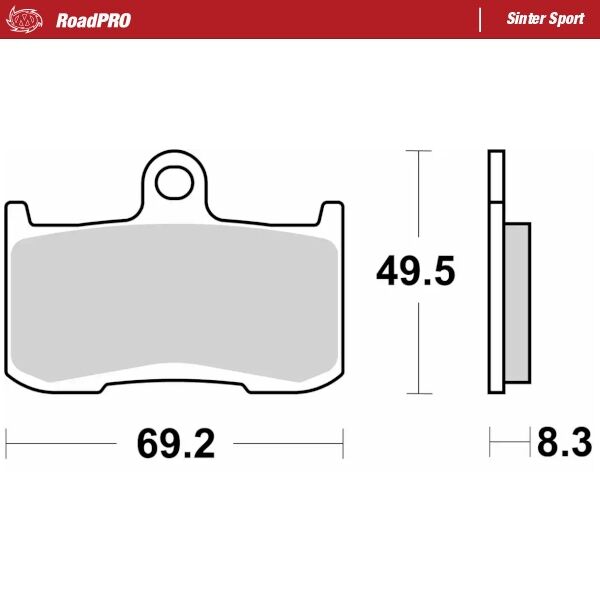 BRAKE PAD ROADPRO SINTER SPORT - MOTO-MASTER