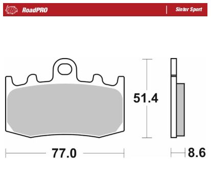 BRAKE PAD ROADPRO SINTER SPORT - MOTO-MASTER