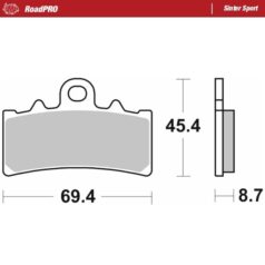 BRAKE PAD ROADPRO SINTER SPORT - MOTO-MASTER