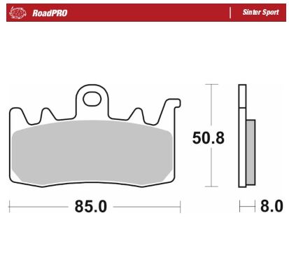 BRAKE PAD ROADPRO SINTER SPORT - MOTO-MASTER