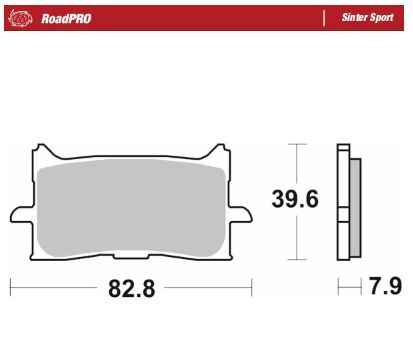 BRAKE PAD ROADPRO SINTER SPORT - MOTO-MASTER