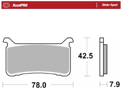 BRAKE PAD ROADPRO SINTER SPORT - MOTO-MASTER