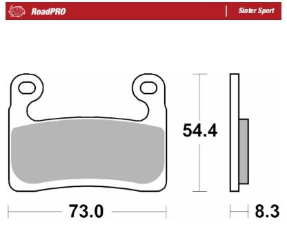 BRAKE PAD ROADPRO SINTER SPORT - MOTO-MASTER