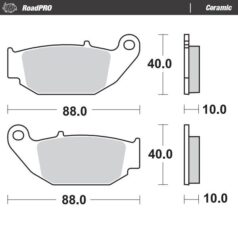 BRAKE PAD CERAMIC - MOTO-MASTER