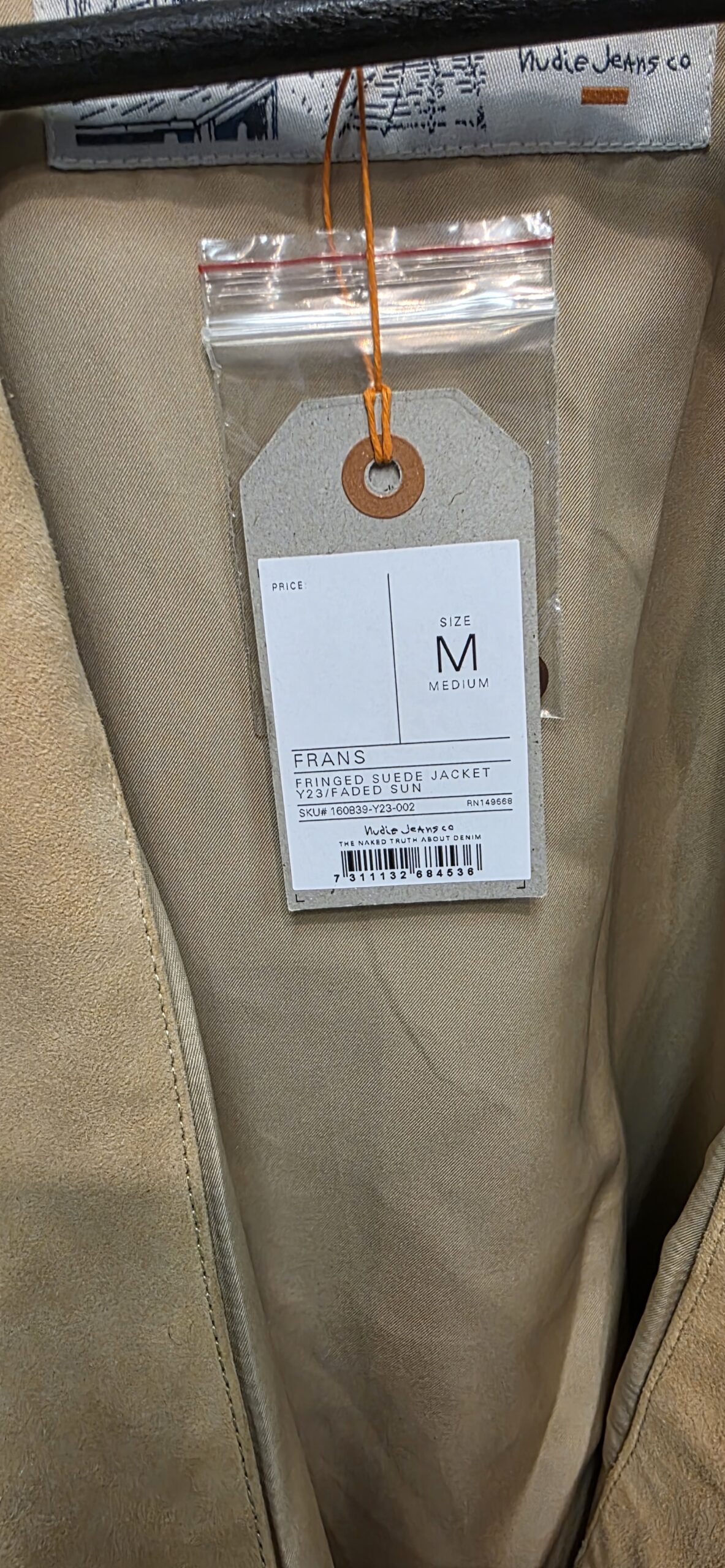 Mockajacka beige Nudiejeans storlek M - Bild 3