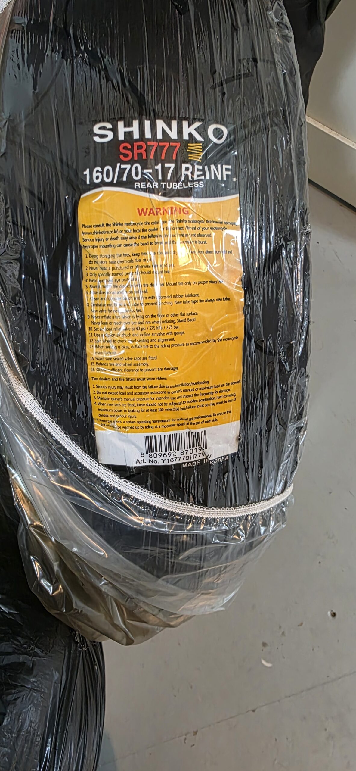 Shinko 160/70B17 Bakdäck