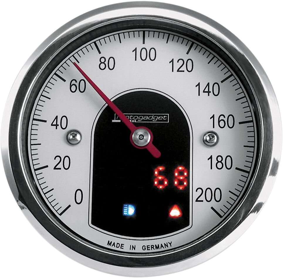 MOTOSCOPE TINY 49 MM ANALOG SPEEDOMETER POLISHED - MOTOGADGET
