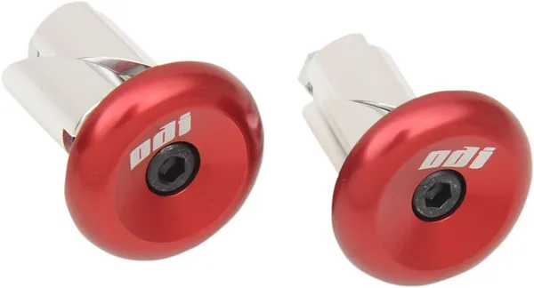 BAR END PLUGS RED