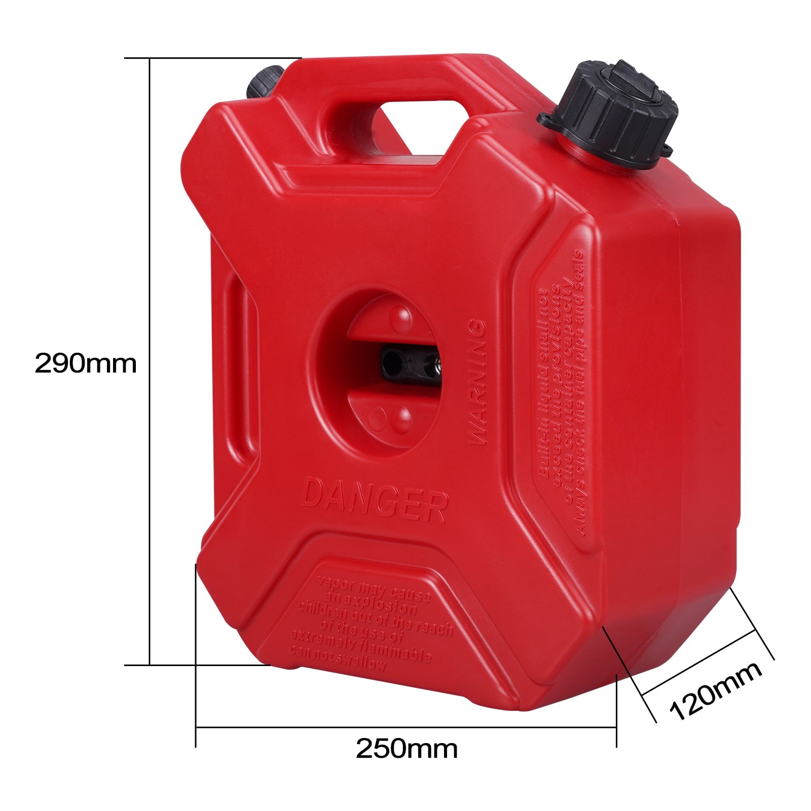 1.3GL/5L Portable Gas Fuel Tank Jerry Can Tank Oil Containers For ATV UTV Motorcycle Car - Bild 4