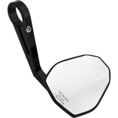 Victory Bar End Mirror 185 mm stem Black, Anodized