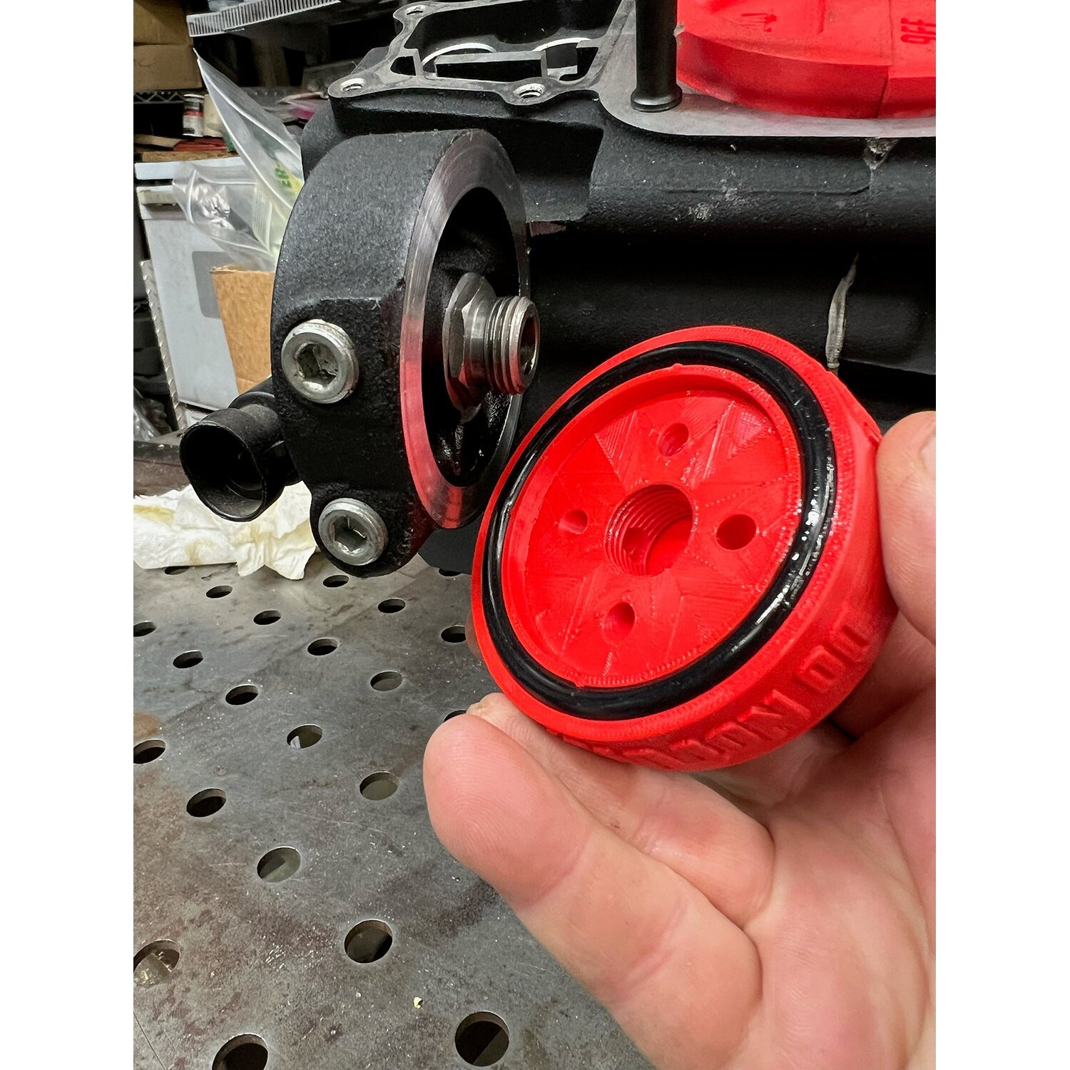 9Finger Fabrication, oil filter cover - Bild 2