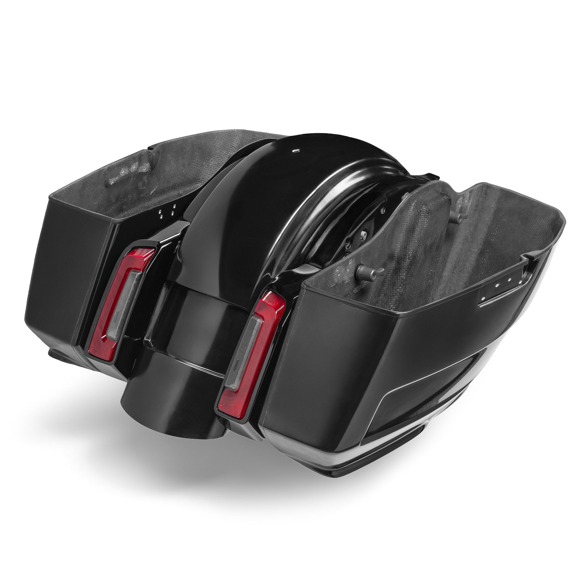 2024–2026 Touring Saddlebags & Rear Fender Kit – Edge Line Series with US Plate Recess