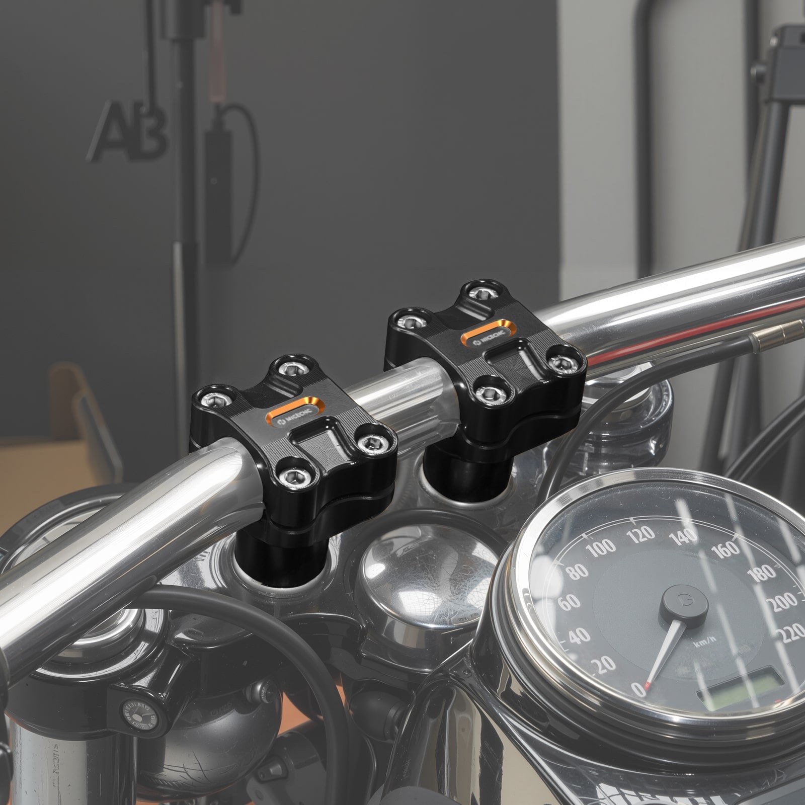 2" Handlebar Risers - 1.25" diameter - Harley 84-26 - Bild 2