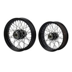 Black Front 19x2.5 Spoke Tubeless Wheel - Harley Softail 2018+ Street Bob & Softail Standard -