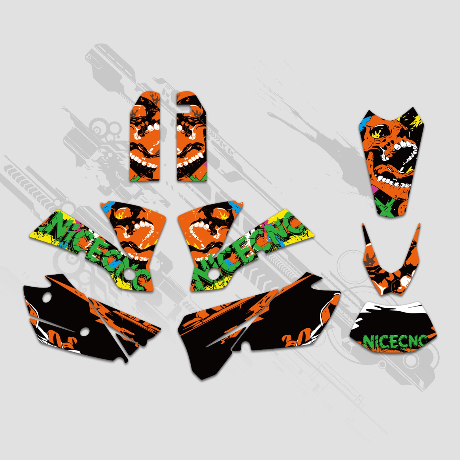 Motorcycle Full Graphics Decals Stickers Kit For KTM EXC 2004 - Bild 2