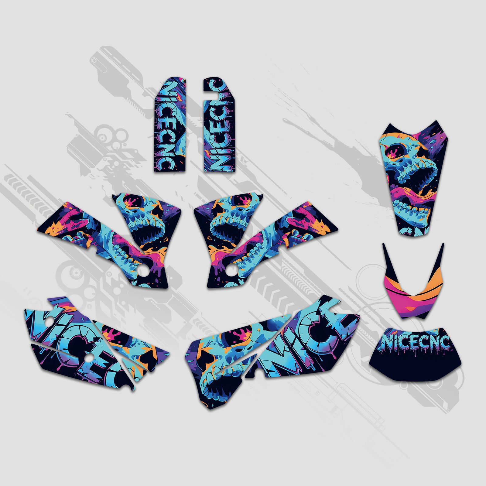 Graphics Decals Stickers Kit For KTM EXC 2004 - Bild 2
