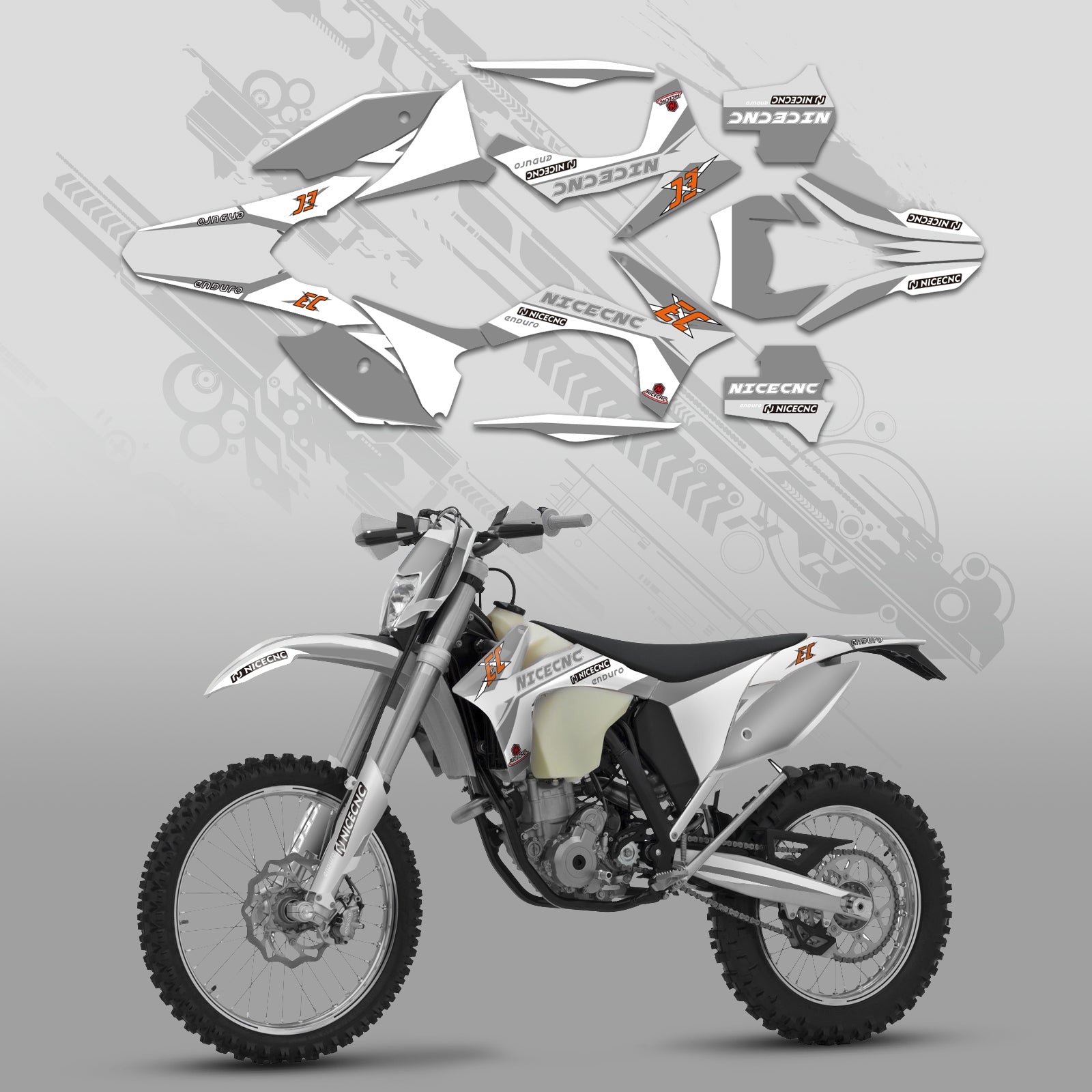 Graphics Decals Stickers Kit For KTM EXC 2012-2013 XC 2011