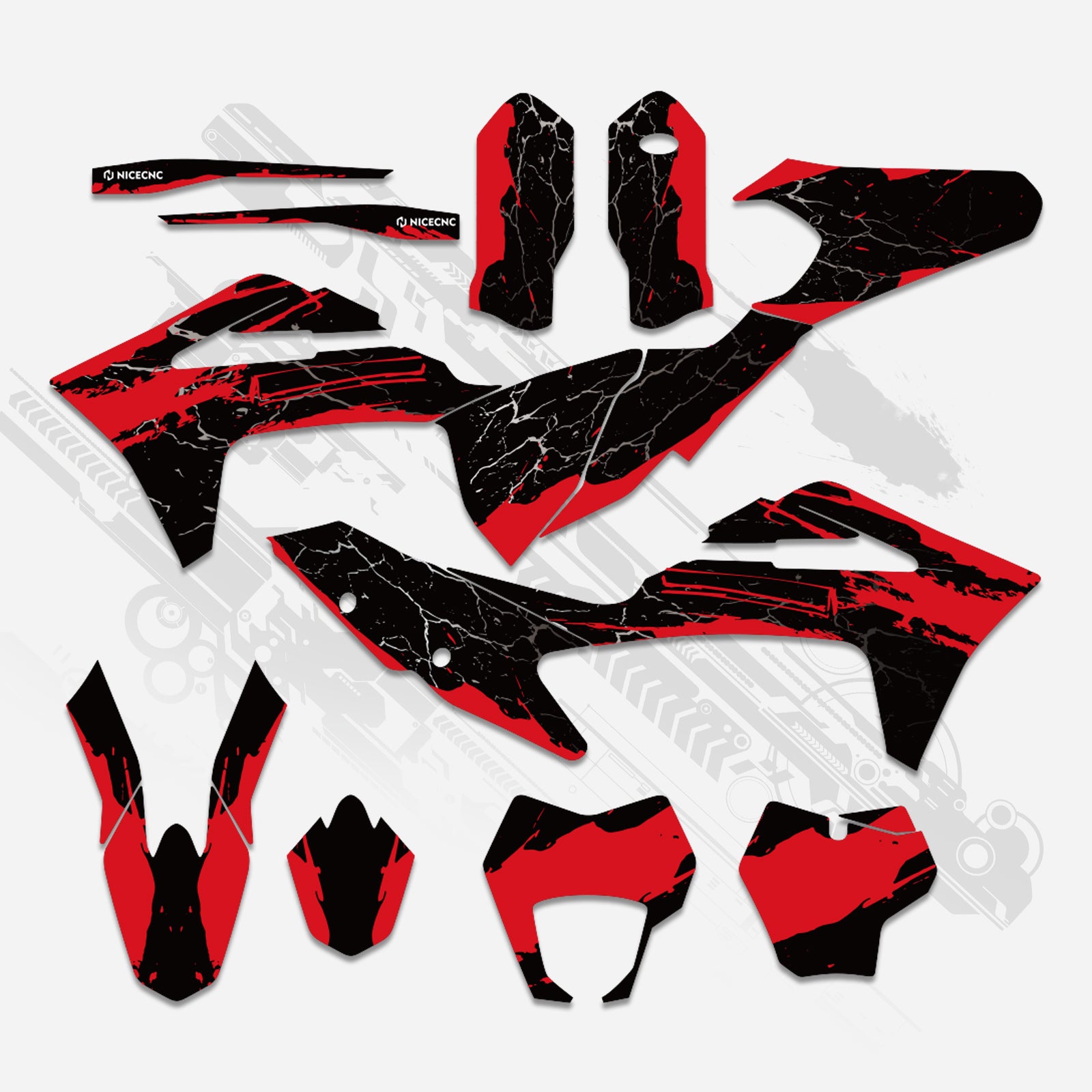 Motorcycle Full Graphics Decals Stickers Kit For GAS GAS EC Enduro 2021-2023 - Bild 2